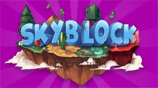 10 INSANE tips and tricks for Cubecraft Skyblock [upl. by Dopp801]