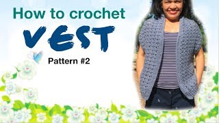 How to crochet VEST pattern 2 [upl. by Vivienne]