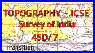 ICSE 2023 Topography 45D7 II ICSE 2022 Geography Class 10 Topography II ICSE Topography 45D7 [upl. by Currey]