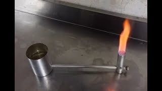 Alcohol burner with remote feeding [upl. by Nomolas]