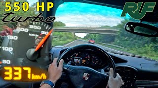 PORSCHE 996 Turbo RUF 550 will NOT STOP ACCELERATING on the AUTOBAHN [upl. by Lhamaj571]