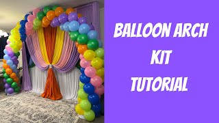 Balloon Arch Tutorial  How to Make a DIY Balloon Arch [upl. by Eizus589]