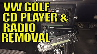 VW Golf CD Player and Radio Removal [upl. by Adnilreb]