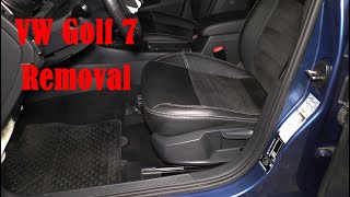 VW Golf 7  SITZE AUSBAUEN DEMONTIEREN TUTORIAL [upl. by Abbot]