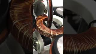 Manual toroidal winding machine [upl. by Aicilaana]