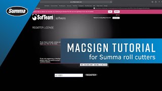 Summa tutorial  Using MacSign Software with Summa Roll Cutters [upl. by Kimmi942]