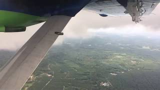 MASwings TwinOtter landing at Lawas Airport Sarawak [upl. by Nnov]