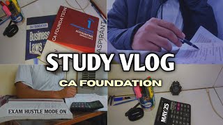 CA Foundation May 25 Study Vlog 📚 Daily Study Routine May 2025  Exam Preparation amp Study Routine✍️ [upl. by Hirsh]