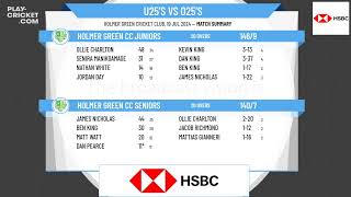 Holmer Green CC Seniors v Holmer Green CC Juniors [upl. by Siobhan]