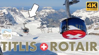 TITLIS Rotair – the worlds first revolving cable car  Engelberg Switzerland [upl. by Ahsihat]