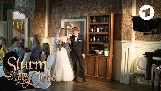 Makingof Sommerhochzeit von Tina und Ragnar  Sturm der Liebe [upl. by Irrehs]