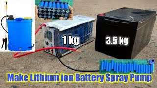 How to make spray pump battery at home spraymachine sprayermachinemaking howtomakespraymachine [upl. by Aneerhs]