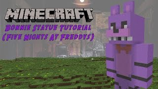 Minecraft Tutorial Bonnie Five Nights At Freddys Statue [upl. by Koerner]