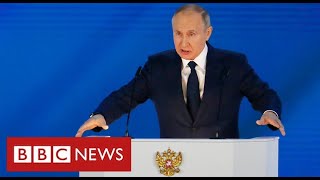 Putin warns West of “rapid and harsh” response from Russia if it crosses “red lines”  BBC News [upl. by Novyad]