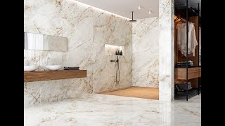 Calacata Gold amp Cuarzo Reno Porcelain Tiles [upl. by Prober]