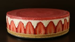 NoBake Strawberry cheesecake Recipe  How to Make Strawberry cheesecake [upl. by Atnahsa139]