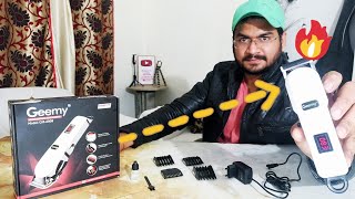 Geemy Professional Hair Trimmer Gm 6008 Unbox To Review harshitguptavlogs [upl. by Aihsoek]