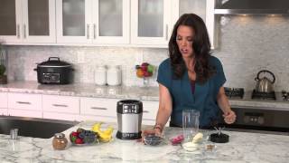 Rachel Beller and Ninja® Kitchen  Very Berry Smoothie Recipe using Nutri Ninja® with AutoiQ™ [upl. by Milman]