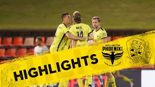 Highlights Round 28  Wellington Phoenix vs Brisbane Roar [upl. by Aleunamme]