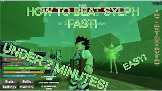 How To Beat Sylph Fast UNDER 2 MINUTES  Black Clover Kingdom Grimshot Roblox [upl. by Lacsap]