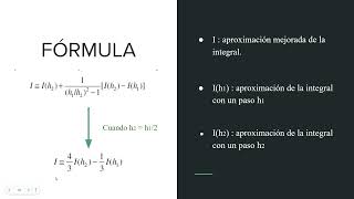 ALGORITMO DE NEWTON COTES Y DE ROMBERG  EXTRAPOLACION DE RICHARDSON [upl. by Garzon224]