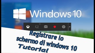 Come registrare lo schermo del pc con Windows 10 Shorts [upl. by Ennove]