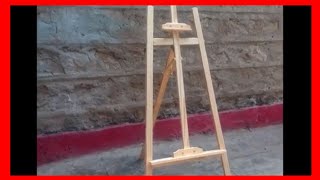 DIY LIFE HACKS How To Assemble Wooden Easel Stand [upl. by Trevah]