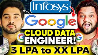 From INFOSYS To GOOGLE🔥 Cloud DATA ENGINEER  How To Crack It [upl. by Sheilah]