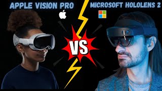 Apple Vision Pro vs Microsoft HoloLens 2  Which AR Headset is Better [upl. by Atteyek838]