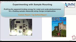 Profiling Apparent Binding Energy using Tag Defined Reports in CasaXPS [upl. by Aihc]