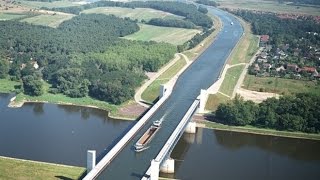 The most extraordinary bridge  Magdeburg Water Bridge [upl. by Yecats829]