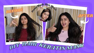 How to make Keratin Hair Mask at Home  Long amp Healthy Hair Remedy DIYwithKashi [upl. by Viviene]