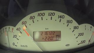 2000 MercedesBenz A160 102hp acceleration [upl. by Llirrem381]