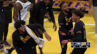 Jaxson Hayes hyped with 5th dunk amp turned the Lakers arena into a complete madness [upl. by Yelahc]