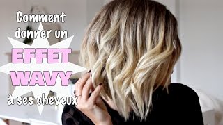 Comment donner un effet wavy à ses cheveux [upl. by Brigham371]