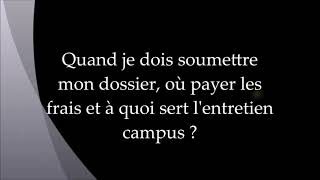 Soumission de dossier et payement des frais campus  Préparation Entretien Campus France amp TCF [upl. by Airrat]