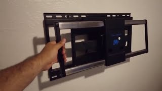 TV wall mount guide TV Installation with Mounting Dream fullmotion mount MD2198 [upl. by Malchus]