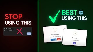How to Use SweetAlert For Delete Confirmation Dialog  React js [upl. by Ardys244]