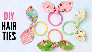 DIY Hair Tie  Quick and Easy with Free Pattern [upl. by Macfadyn]