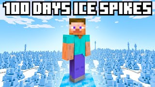 100 Days in Hardcore Ice Spikes ONLY [upl. by Paquito]