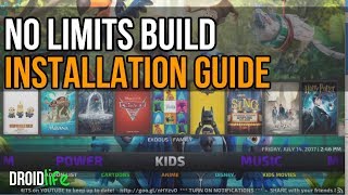 No Limits Build  Best Kodi 173 Build  Easy Installation Guide [upl. by Kentiggerma]