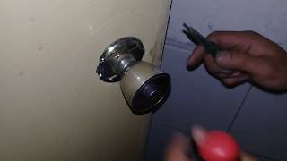 TRIK BUKA PASANG HANDLE PINTU KAMAR MANDI [upl. by Ahsyekat]