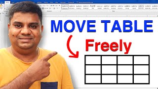 How to Move Table in Word  Microsoft [upl. by Timi673]