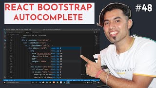 React Bootstrap Autocomplete Extension in VS Code in 2020 [upl. by Tressa]