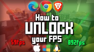 How to UNLOCK your FPS on ANY BROWSER Windows Mac Linux [upl. by Ttennaej]