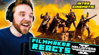 FILMMAKER REACTS HELLDIVERS 2 INTRO CINEMATIC [upl. by Aicemaj]