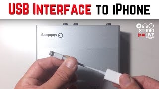 How to connect a USB Audio Interface to an iPhone Steinberg UR12 [upl. by Hamel690]