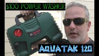 100 power washer  Bosch Aquatak 120  Aquatak 1700 Canadareview [upl. by Aisilef]