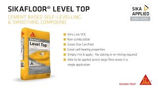 Sika Applied Series Sikafloor Level TOP [upl. by Attenwad]