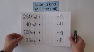 Liter und Milliliter [upl. by Amena911]